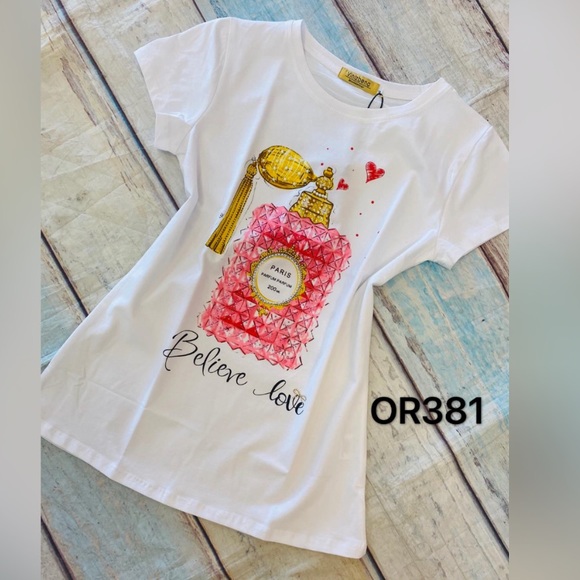 Vinizbena T-Shirt size S color white/pink - Picture 3 of 11